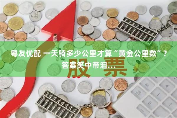 粤友优配 一天骑多少公里才算“黄金公里数”？答案笑中带泪…