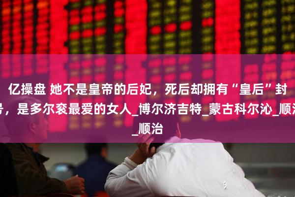 亿操盘 她不是皇帝的后妃，死后却拥有“皇后”封号，是多尔衮最爱的女人_博尔济吉特_蒙古科尔沁_顺治